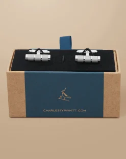 Best Charles Tyrwhitt Bar Cufflink - Silver Grey