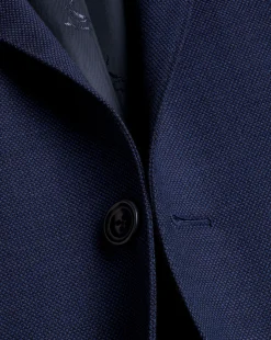 Cheap Charles Tyrwhitt Birdseye Ultimate Performance Suit Jacket - Indigo Blue