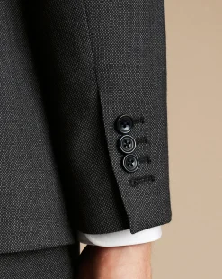 Online Charles Tyrwhitt Birdseye Ultimate Performance Suit Jacket - Grey