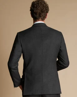 Online Charles Tyrwhitt Birdseye Ultimate Performance Suit Jacket - Grey