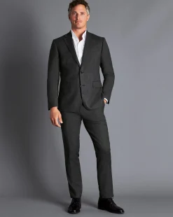 Online Charles Tyrwhitt Birdseye Ultimate Performance Suit Jacket - Grey