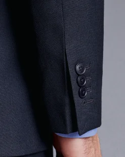 Fashion Charles Tyrwhitt British Luxury Check Suit Jacket - Navy
