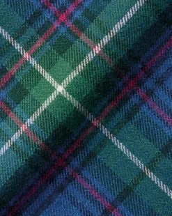 Store Charles Tyrwhitt Brushed Flannel Multi Check Shirt - Green Green Multicoloured
