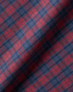 Sale Charles Tyrwhitt Button-Down Collar Brushed Cotton Twill Check Shirt - Red