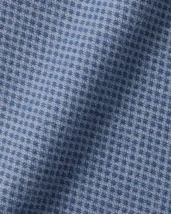 Online Charles Tyrwhitt Button-Down Collar Dobby Flannel Shirt - Blue Indigo