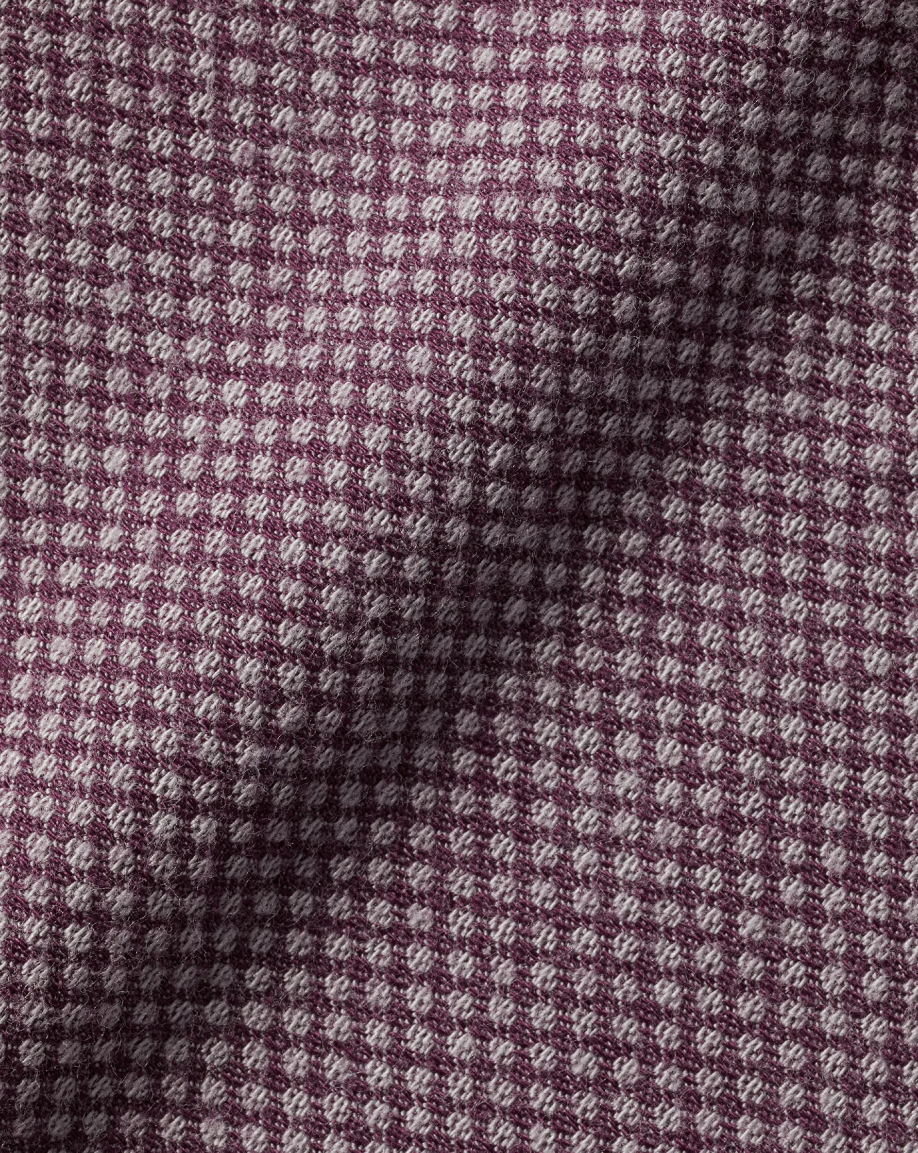 Sale Charles Tyrwhitt Button-Down Collar Dobby Flannel Shirt - Blackberry Purple