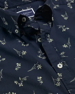 Online Charles Tyrwhitt Button-Down Collar Non-Iron Floral Print Shirt - Stone