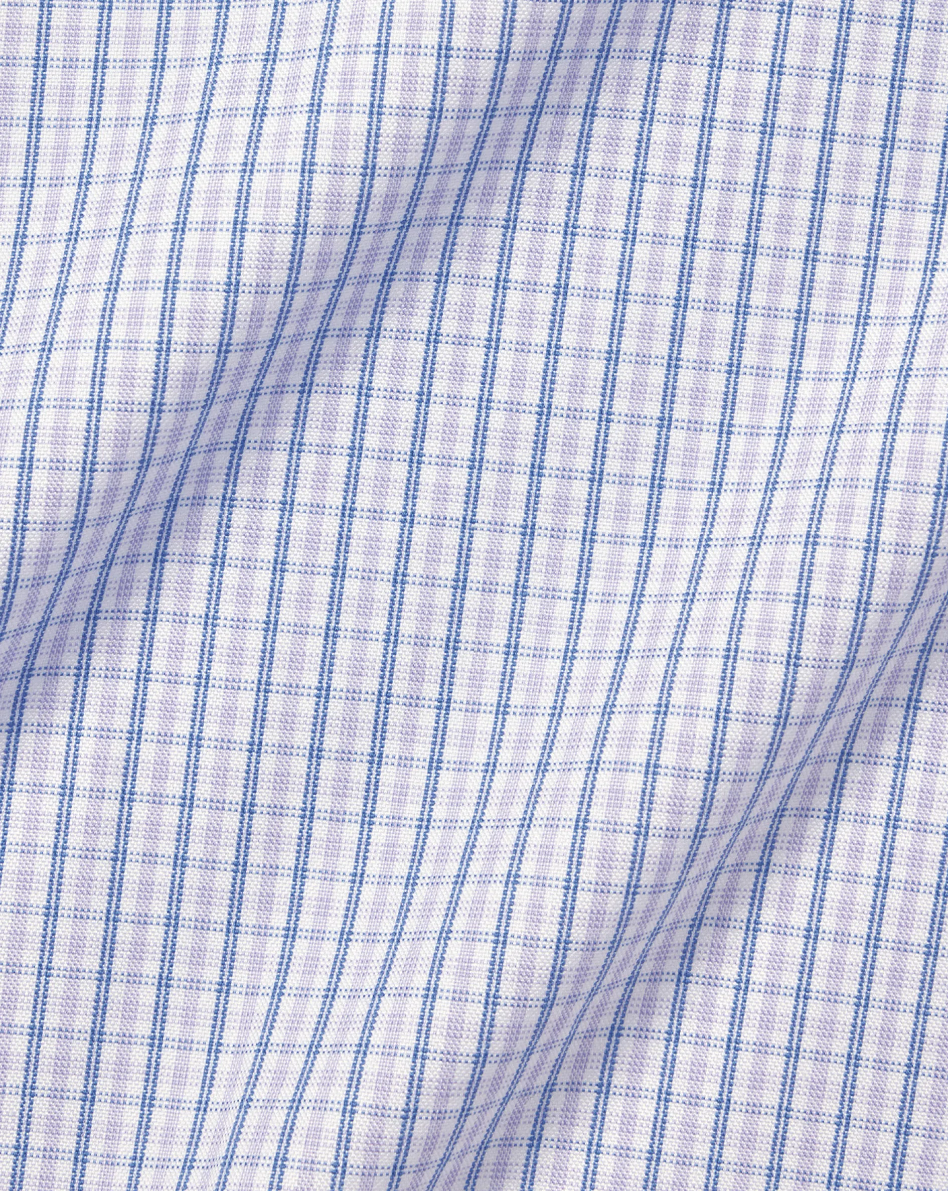 Store Charles Tyrwhitt Button-Down Collar Non-Iron Oxford Twin Check Shirt - Purple Lilac