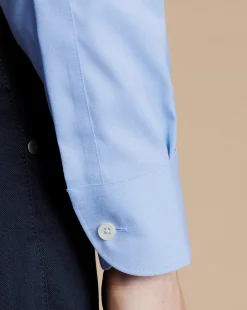 Hot Charles Tyrwhitt Button-Down Collar Non-Iron Shirt - Blue Sky