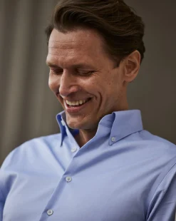 Hot Charles Tyrwhitt Button-Down Collar Non-Iron Shirt - Blue Sky