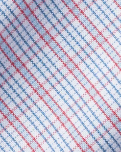 Store Charles Tyrwhitt Button-Down Collar Non-Iron Oxford Check Shirt - Red