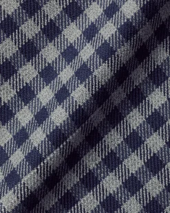 Cheap Charles Tyrwhitt Button-Down Collar Non-Iron Twill Gingham Shirt - Grey