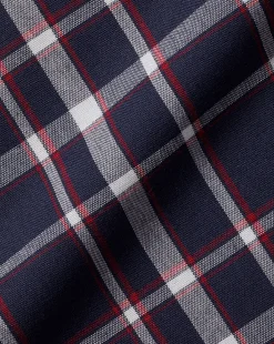 Online Charles Tyrwhitt Button-Down Collar Non-Iron Stretch Poplin Check Shirt - Red