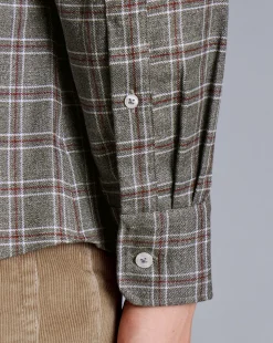 Hot Charles Tyrwhitt Button-Down Collar Non-Iron Twill Triple Windowpane Shirt - Grey