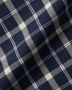 Flash Sale Charles Tyrwhitt Button-Down Collar Non-Iron Stretch Poplin Check Shirt - Navy