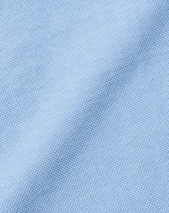 Flash Sale Charles Tyrwhitt Button-Down Collar Washed Oxford Shirt - Blue Sky