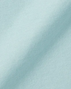 Store Charles Tyrwhitt Button-Down Collar Washed Oxford Shirt - Green Aqua