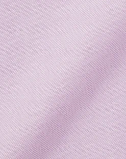 Shop Charles Tyrwhitt Button-Down Collar Washed Oxford Shirt - Purple Violet