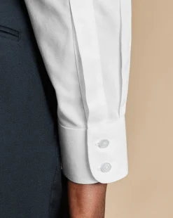 Best Charles Tyrwhitt Button-Down Non-Iron Twill Shirt - White