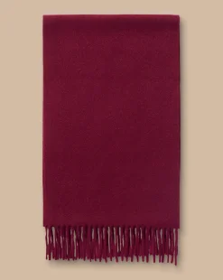 Flash Sale Charles Tyrwhitt Cashmere Scarf - Dark Red