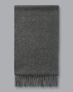 Clearance Charles Tyrwhitt Cashmere Scarf - Mid Grey