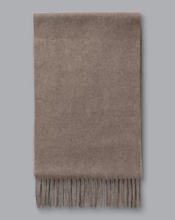 Shop Charles Tyrwhitt Cashmere Scarf - Mocha