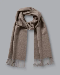 Shop Charles Tyrwhitt Cashmere Scarf - Mocha