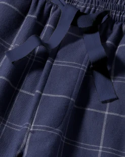 New Charles Tyrwhitt Check Pajama Bottoms - Navy & White Navy & White