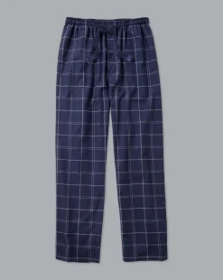 New Charles Tyrwhitt Check Pajama Bottoms - Navy & White Navy & White