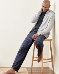 New Charles Tyrwhitt Check Pajama Bottoms - Navy & White Navy & White
