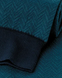 Online Charles Tyrwhitt Chevron Socks - Atlantic Green