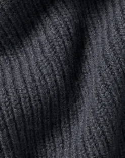 Best Charles Tyrwhitt Chunky Zip Funnel Neck Cardigan - Grey Slate