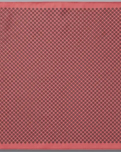 Best Charles Tyrwhitt Circle Print Silk Pocket Square - Coral Pink