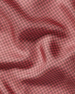 Best Charles Tyrwhitt Circle Print Silk Pocket Square - Coral Pink