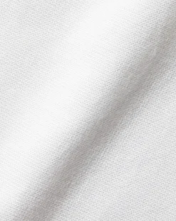 Best Sale Charles Tyrwhitt Collarless Cotton Linen Shirt - White