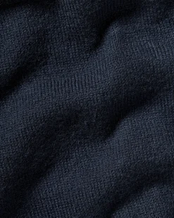 Clearance Charles Tyrwhitt Combed Cotton Crew Neck Sweater - Dark Navy