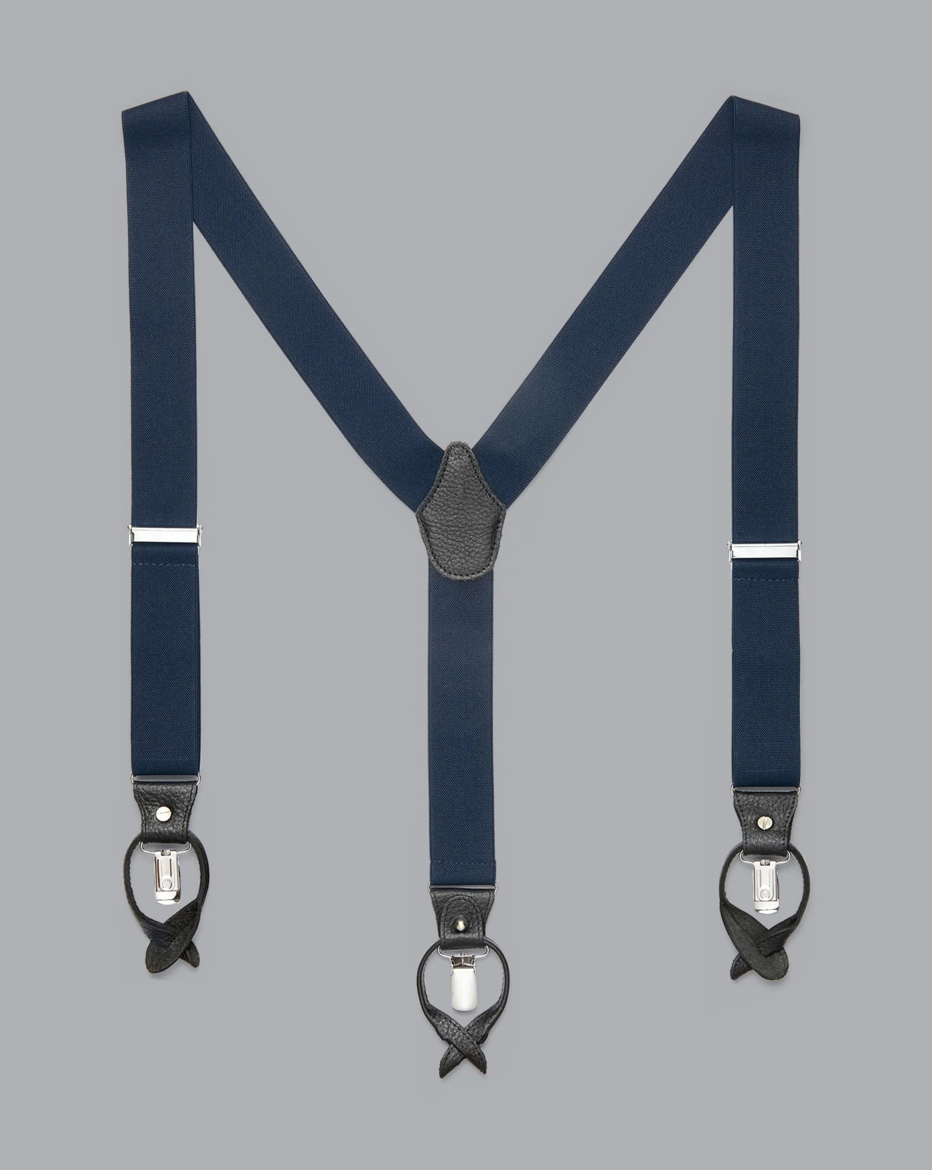Cheap Charles Tyrwhitt Combination Suspenders - Navy