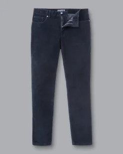 Best Charles Tyrwhitt Cord 5 Pocket Jeans - Navy