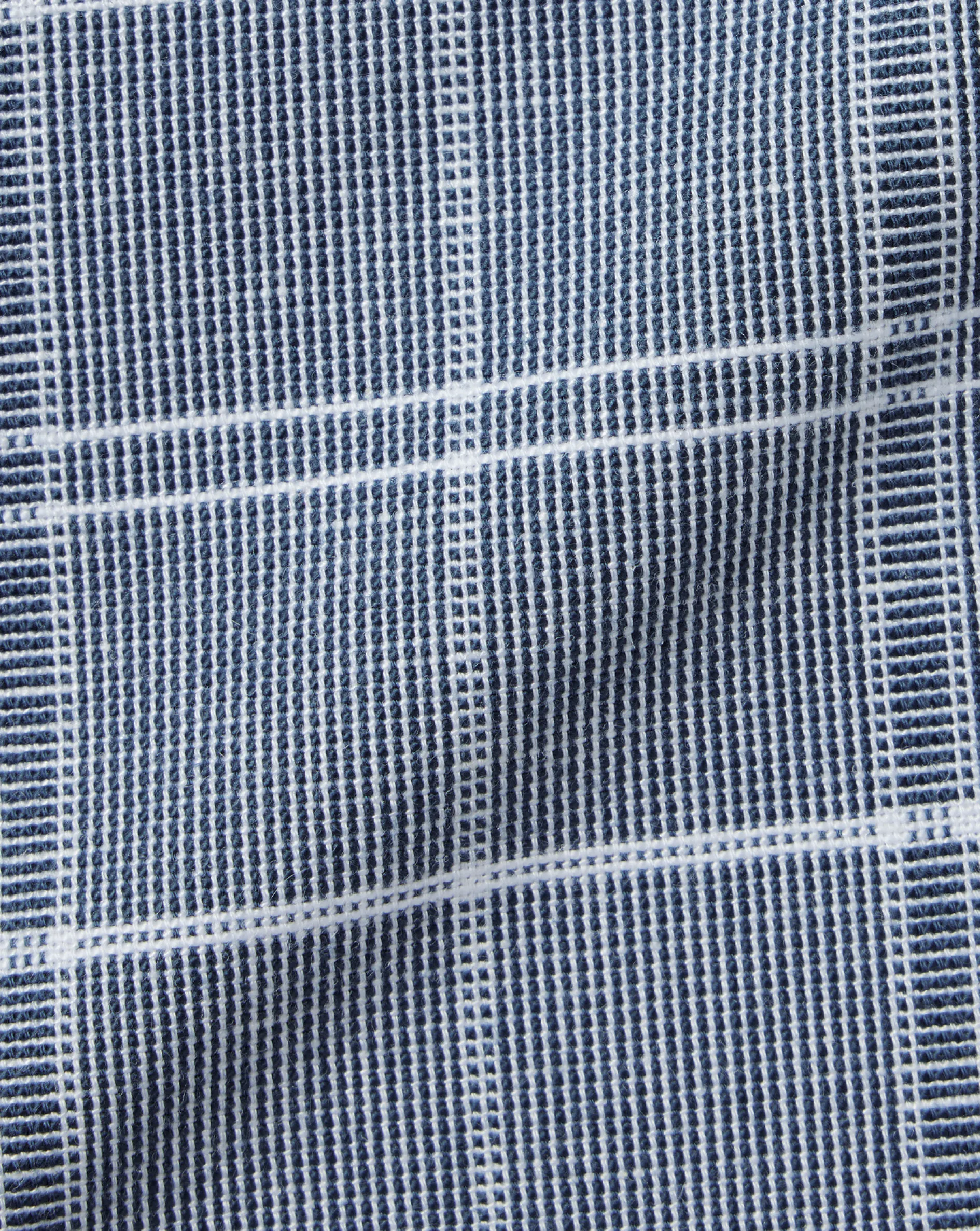 Best Sale Charles Tyrwhitt Cotton Linen Check Short Sleeve Shirt - Petrol Blue