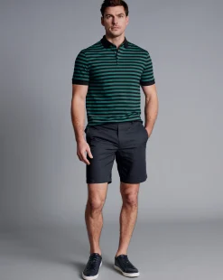 Flash Sale Charles Tyrwhitt Cotton Linen Shorts - Ink Blue