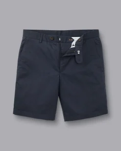 Flash Sale Charles Tyrwhitt Cotton Linen Shorts - Ink Blue