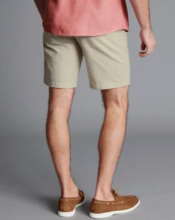 Flash Sale Charles Tyrwhitt Cotton Linen Shorts - Stone