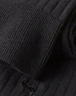 Cheap Charles Tyrwhitt Cotton Rib Socks - Black
