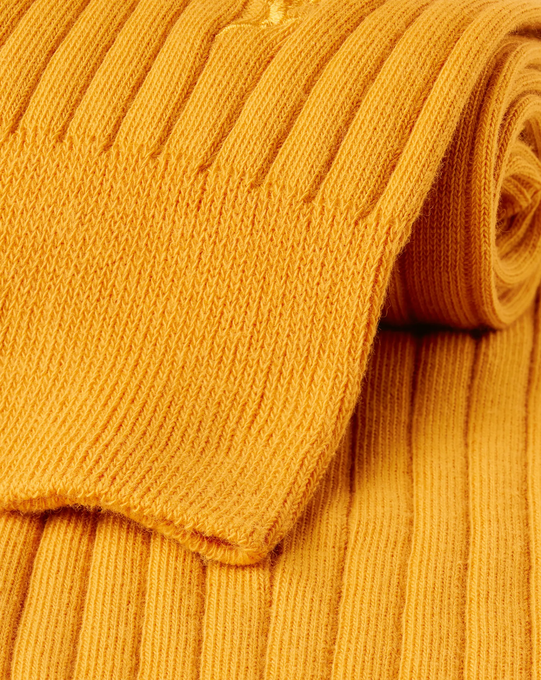New Charles Tyrwhitt Cotton Rib Socks - Yellow Sunflower