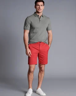 Flash Sale Charles Tyrwhitt Cotton Shorts - Coral Pink