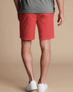 Flash Sale Charles Tyrwhitt Cotton Shorts - Coral Pink