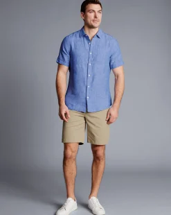 Shop Charles Tyrwhitt Cotton Shorts - Oatmeal