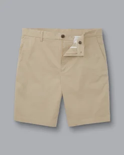 Shop Charles Tyrwhitt Cotton Shorts - Oatmeal