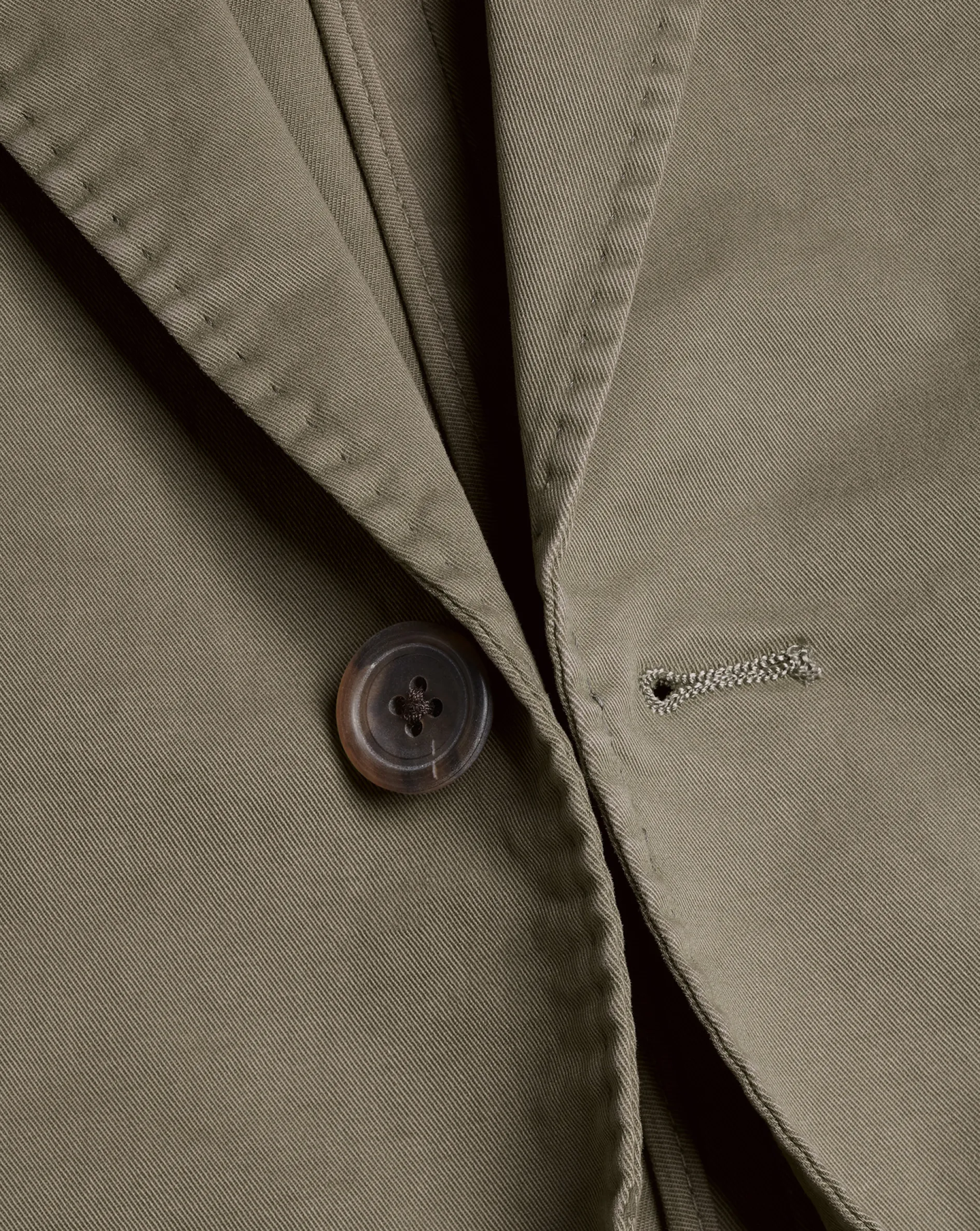 Online Charles Tyrwhitt Cotton Stretch Garment Dyed Jacket - Olive Green