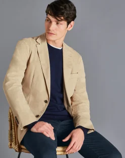 Fashion Charles Tyrwhitt Cotton Stretch Jacket - Limestone